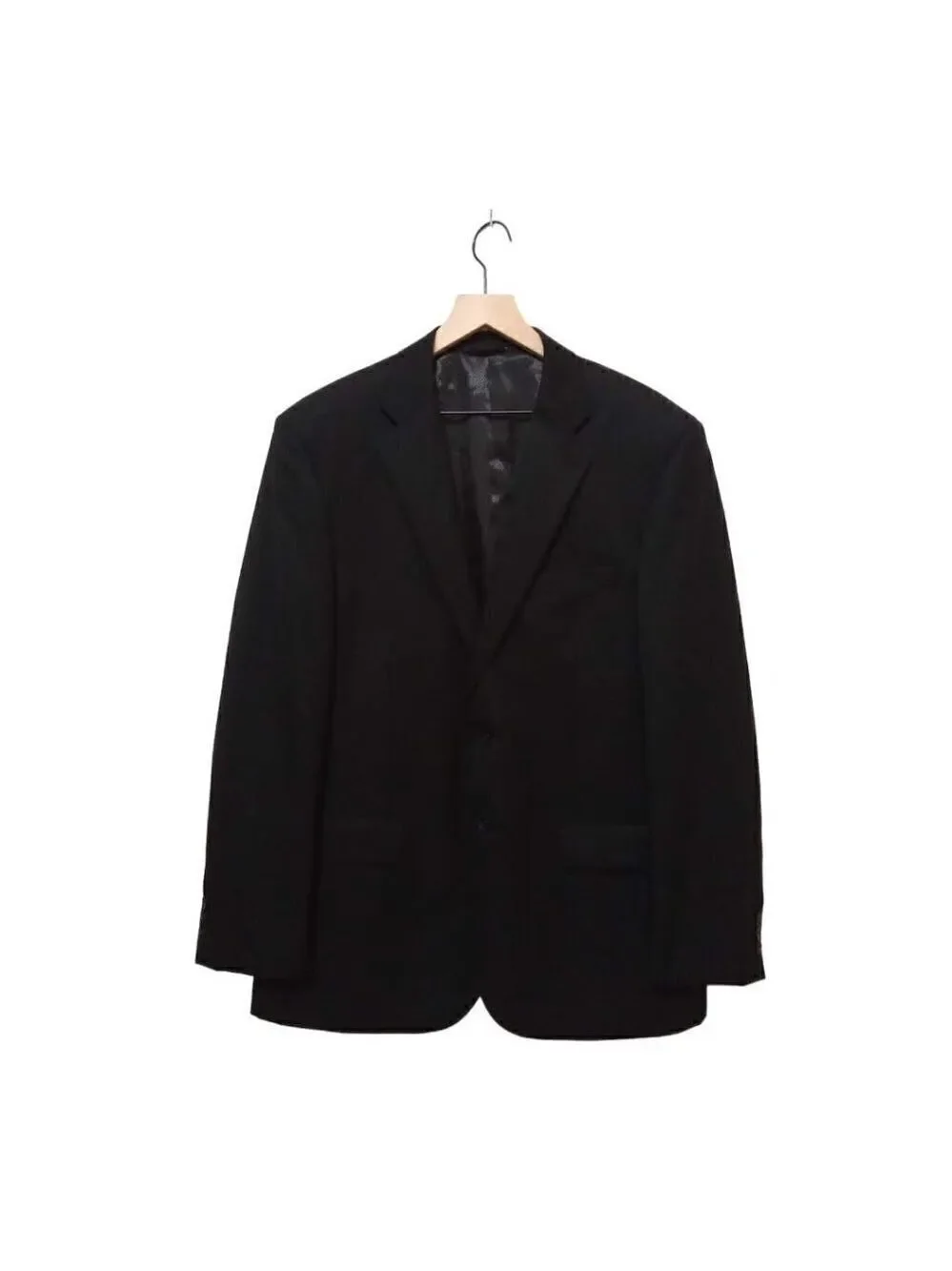 CIANNI Cellini Black Single Breasted Wool Charles Blazer Sz 44L